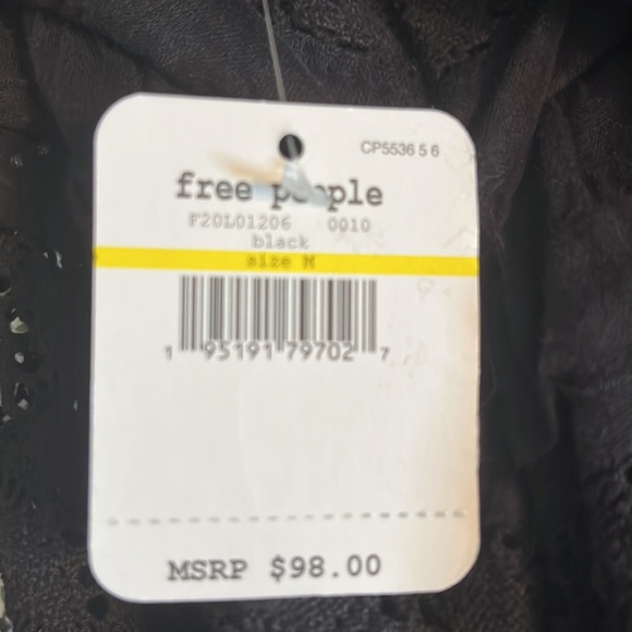 NWT Free People Shailee Black Mini Lace Dress New Medium M - Picture 10 of 11